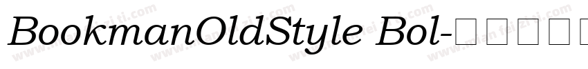 BookmanOldStyle Bol字体转换